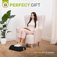 Vista 9 de ErgoFoam Reposapiés para debajo del escritorio en el trabajo - Reposapiés premium debajo del escritorio - Reposapiés de escritorio para dolor