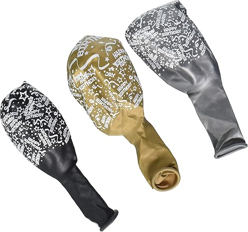 Miniatura 2 de Globos de látex con estampado de confeti  Paquete de 20