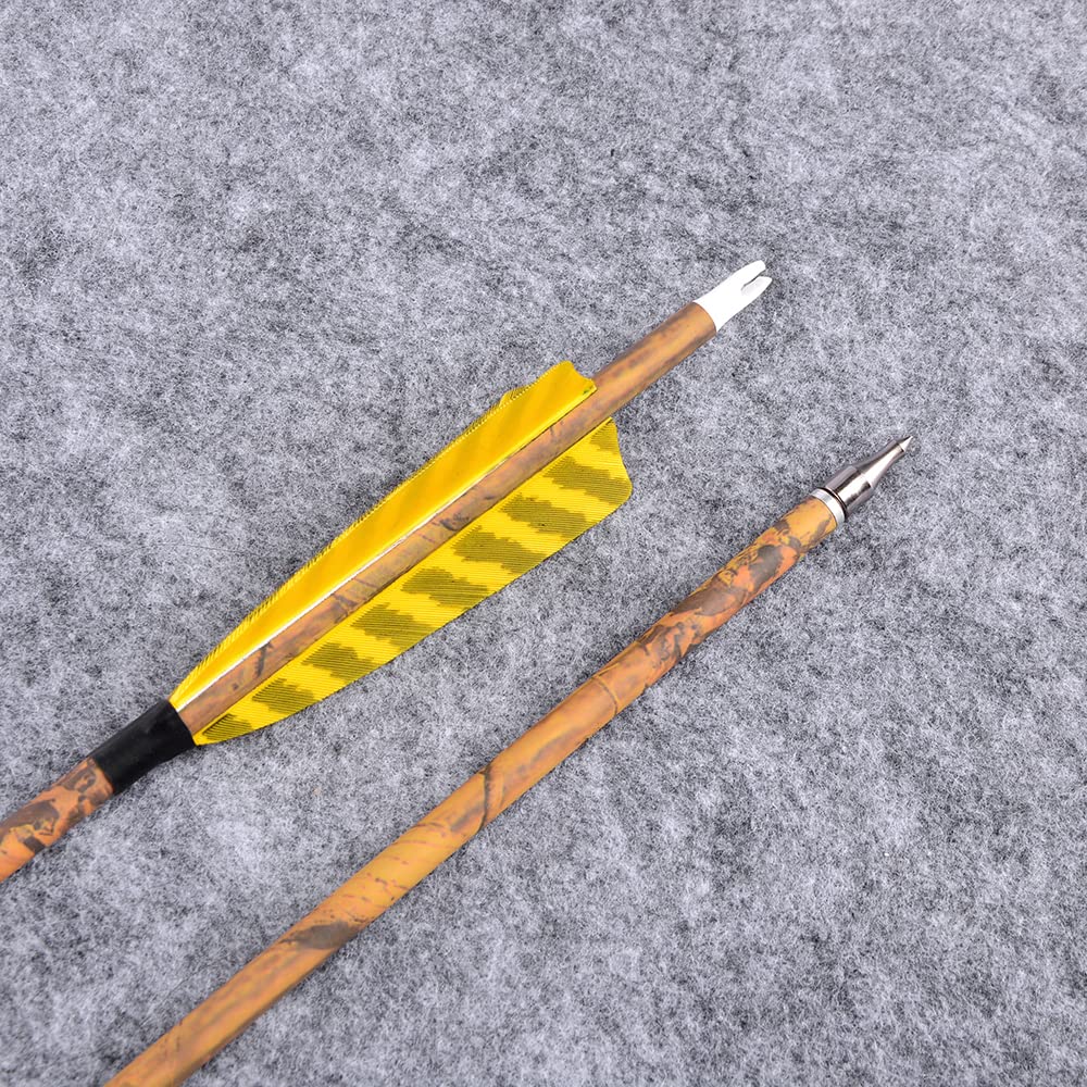 Flèches 30 Pouces Spine 500 Cible Arc De Chasse 12/24 X Flèches Carbone 30' Flèches De Chasse SP500 Arc Récurvé Arc Compex Sp 12 Flèches 30 Pouces Spine 500