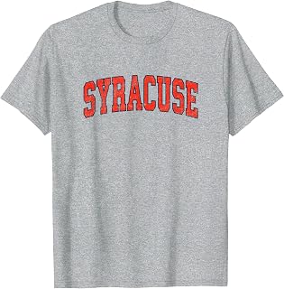 Syracuse New York NY Vintage Athletic Sports T-Shirt