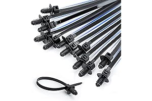 Handy Cable Management with Push Mount Zip Ties for Automotive Wiring