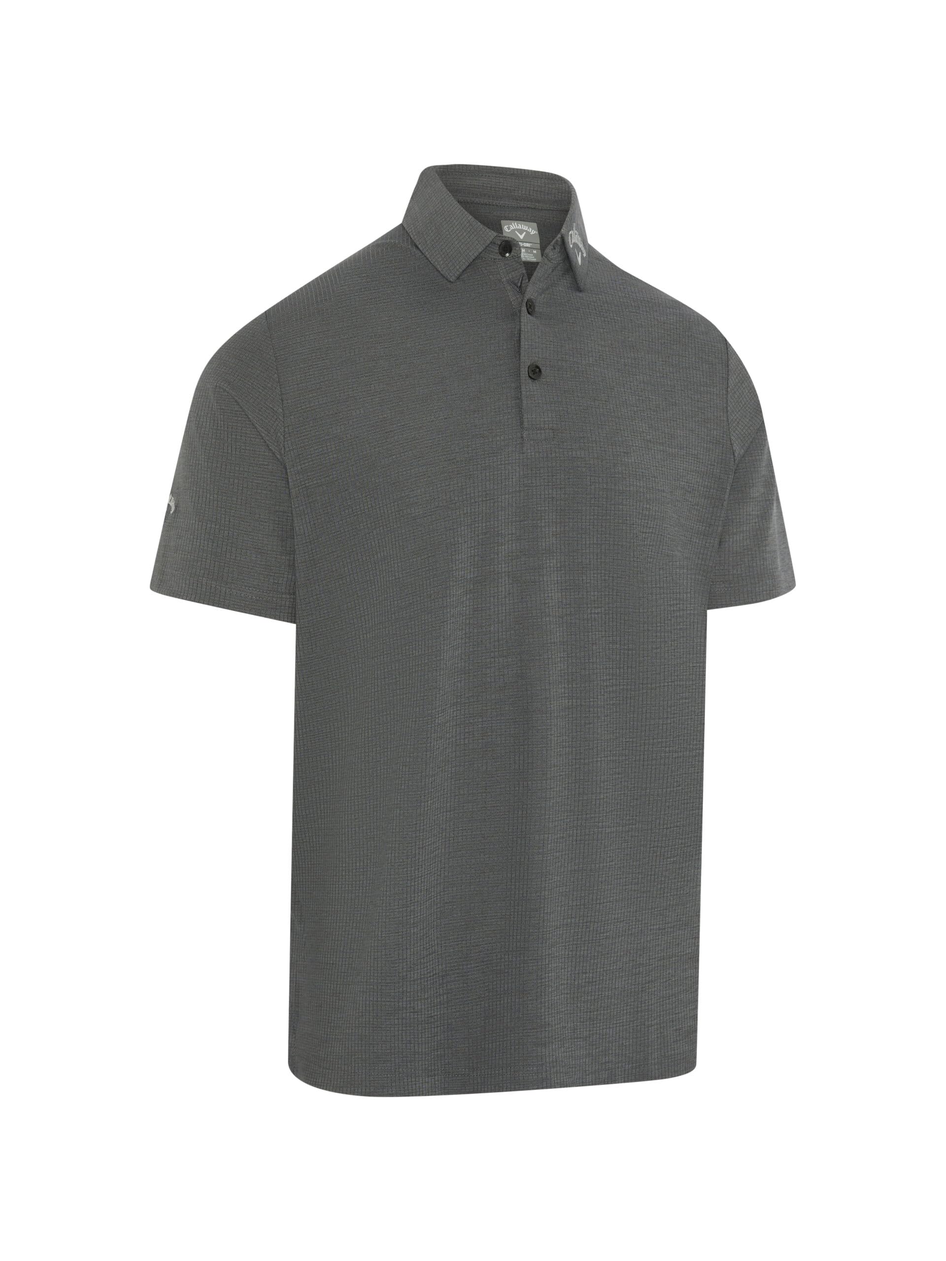 Callaway Apparel Mens Emea Ventilated C Polo Shirt, Caviar, XXL EU