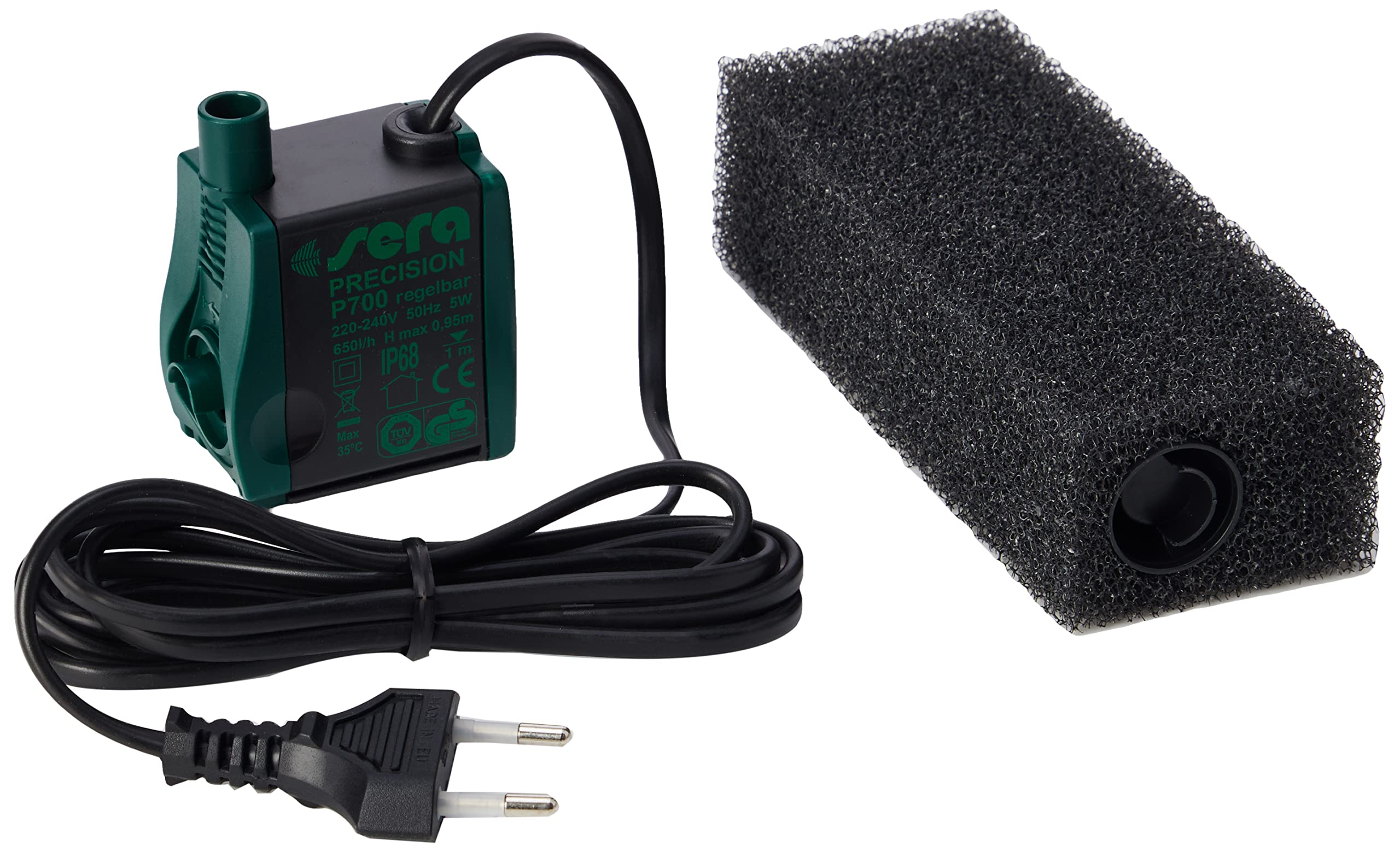 sera 6825 Filtro Interno F 700 Regolabile (650 l/h con 5 Watt per acquari Fino a 150 l)