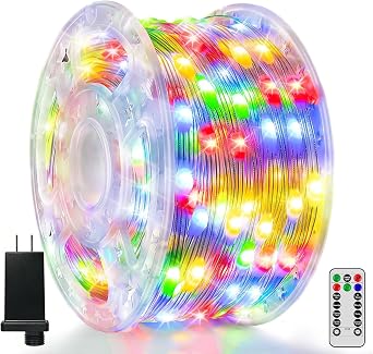 Christmas Lights Outdoor, 800LED 262FT Christmas Tree Lights IP67 Waterproof, Plug in Fairy Lights with Remote 8 Modes Timer, Xmas Light for Outside Indoor House Holiday DecorMulticolor