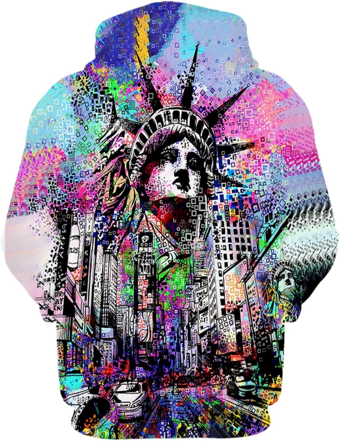 Mens Hip Hop Hoodie Street Novelty Hoodies 3d Printed Pullover Casual Sweatshirts - Image 2