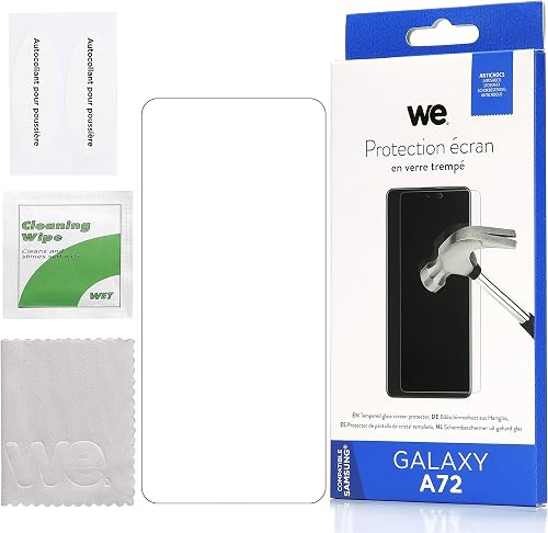 WE Verre Trempé pour Samsung Galaxy A72 - Film Protection écran Anti-Rayures - A