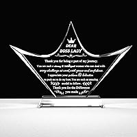 Vista 1 de Regalos para Mujer Jefa – Excelentes Regalos del Día Nacional del Jefe para la Mejor Jefa, Decoración de Escritorio, Pisapapeles, Regalo para Jefa