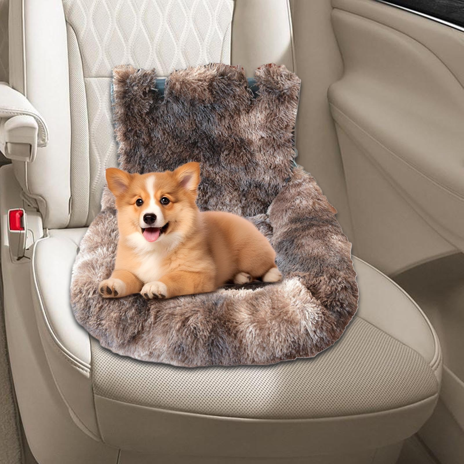 Sedile Auto Cani Cuscino Lavabile Auto Viaggio | Rialzo Morbido Da Auto Per Cani Cuccioli Camion Strada Vacanze Pendolarismo Campeggio Avventure Visite Veterinarie
