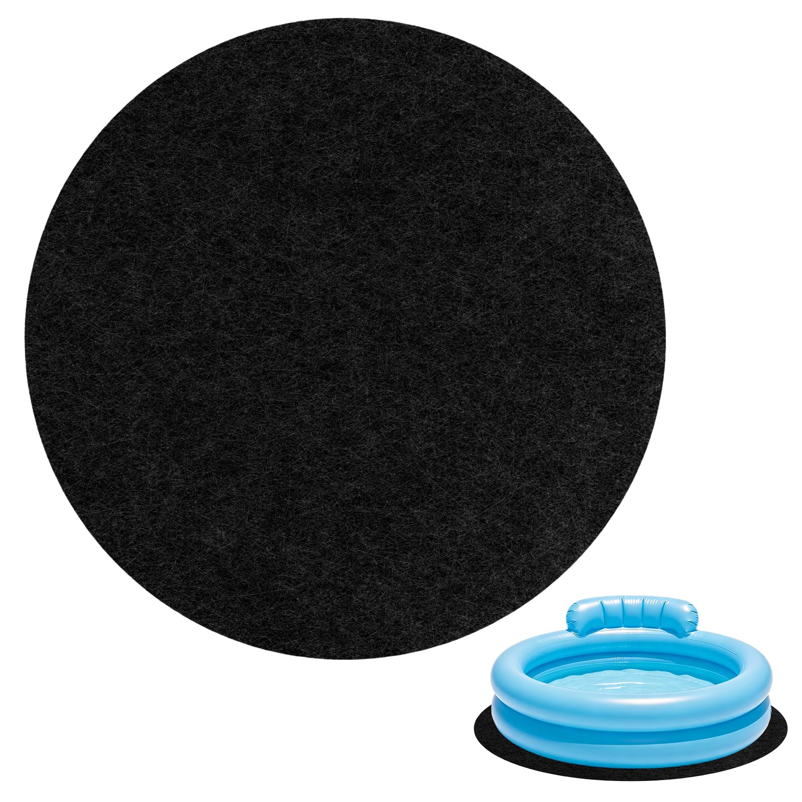 Mineup 3m Bodenplane Für Pools, Poolunterlage Rund, Oberirdische Pool-Bodenmatten, Pool Bodenplane Bodenmatte, UV-Stabil & Reißfest Schwimmbecken Matte, Bodenschutzplane Swimmingpool