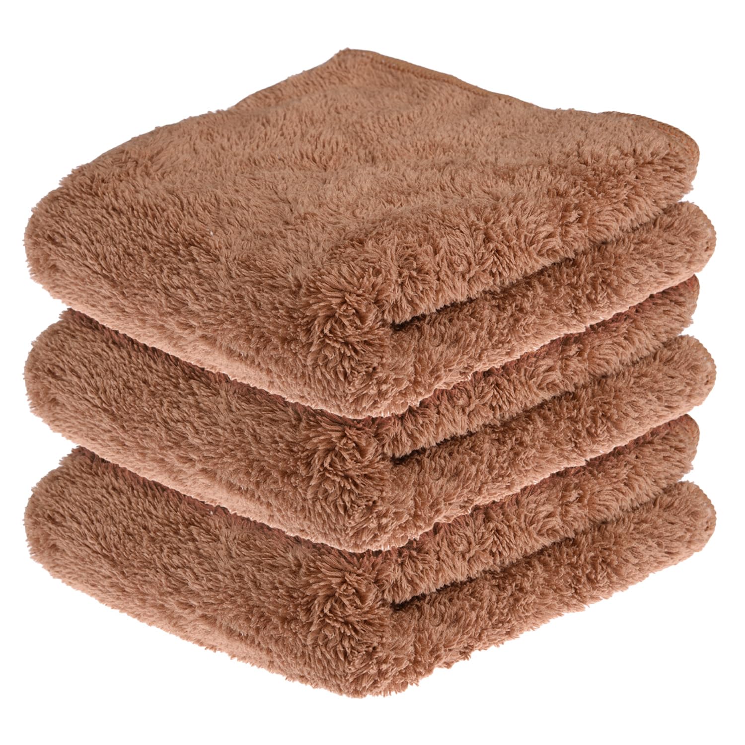 Kuber Industries Cleaning Towel | Reusable Cleaning Cloths for Kitchen | Duster Towel for Home Cleaning | 350 GSM Cleaning Cloth Towel for Car | Bike | 30x60 | Pack of 3 | Brown (B0CJLKN8QM) Amazon Price History, Amazon Price Tracker