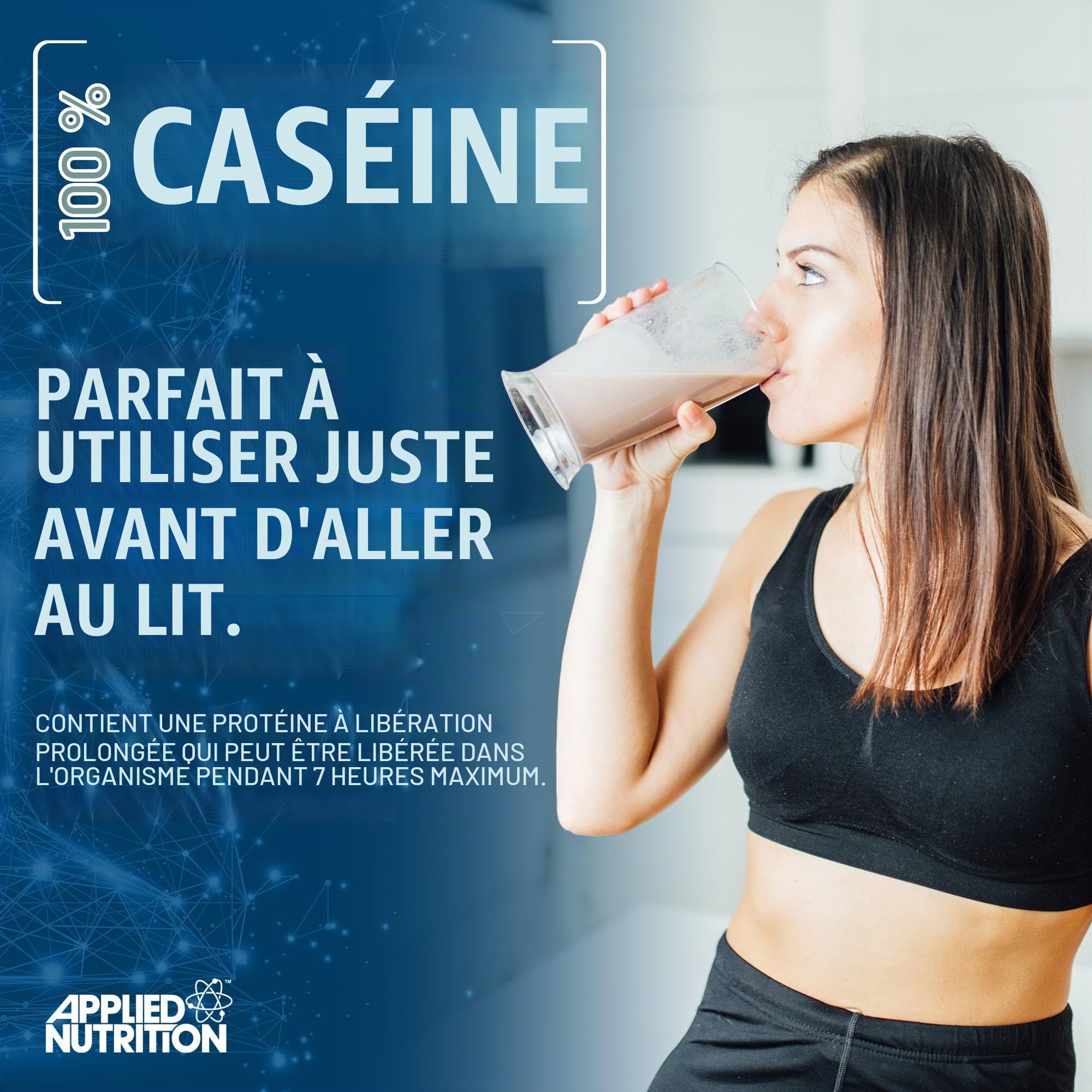 Applied Nutrition 100% Casein Protein, Crème au Chocolat, 900g