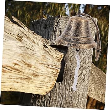 Amazon.co.jp: Luxshiny 鋳物 鉄 ドアベル 庭 鐘 装飾 玄関 ベル