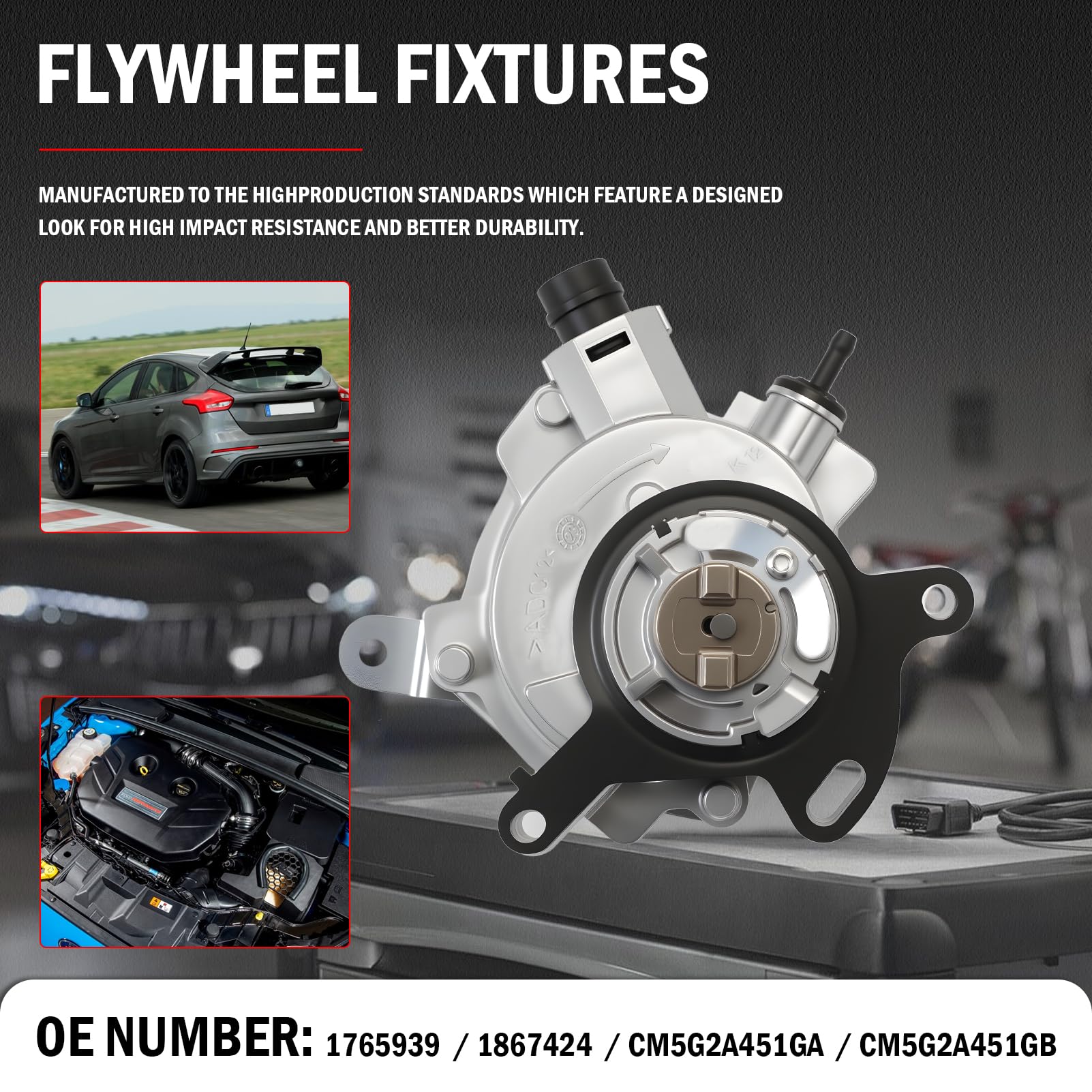 Vakuumpumpe für Ford Focus Mk3 1.0 12 bis 20,1765939 1867424 CM5G2A451GA