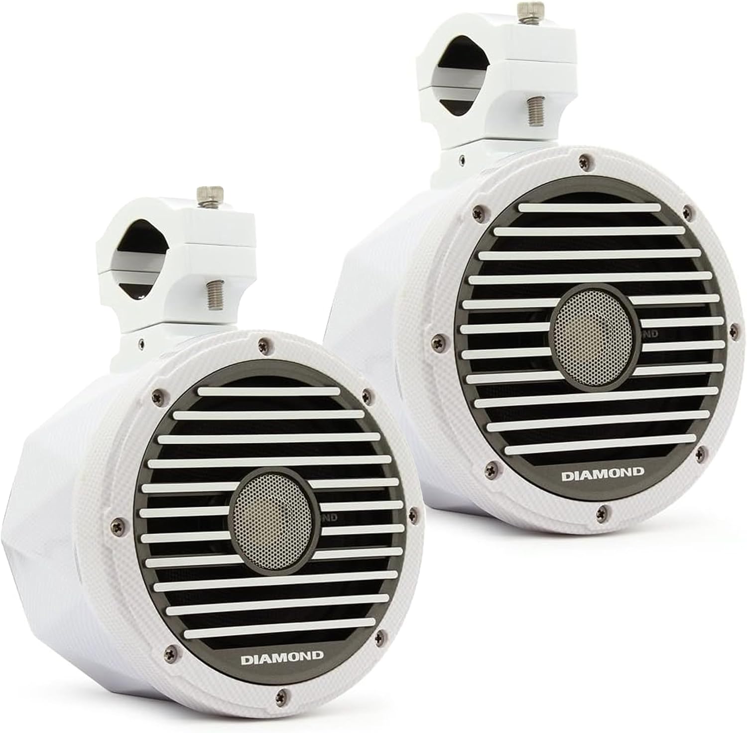 Diamond Audio HXM65PODCFW 6.5" 80W RMS 2-Way Marine Coaxial Tower Speakers