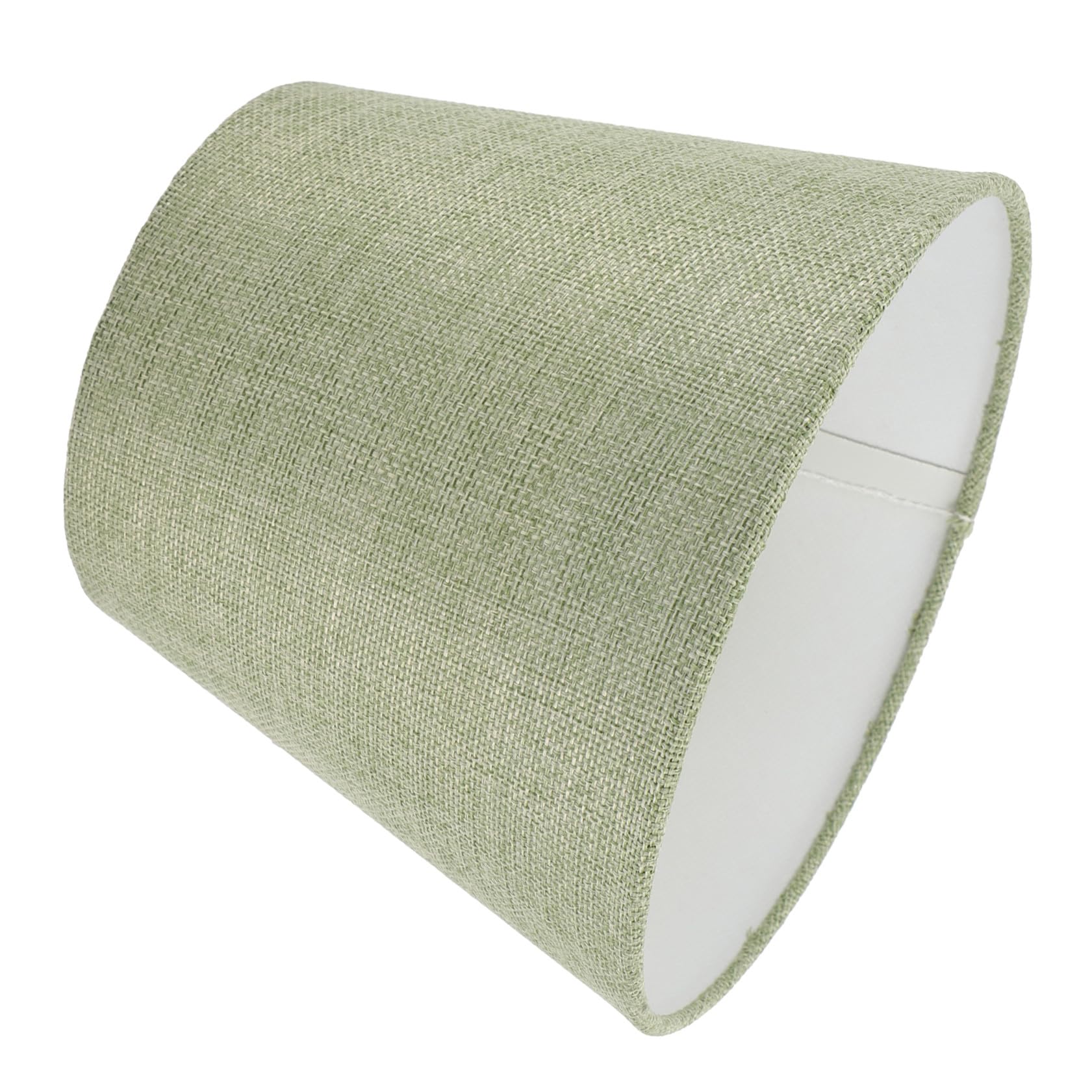 jojofuny Pantalla de Lámpara para Mesa de Noche de Tejido Verde Estructura de Hierro, Plegable y Compacta, Diseño Moderno para Oficina y Hogar E14
