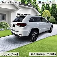 Vista 2 de BOGAR TECH DESIGNS Cubierta tintada para luz de freno trasera y reflector de parachoques compatible con Jeep Grand Cherokee 2014-2021, oscura