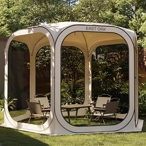 East Oak Pop Up Pavillon 3x3m Beige