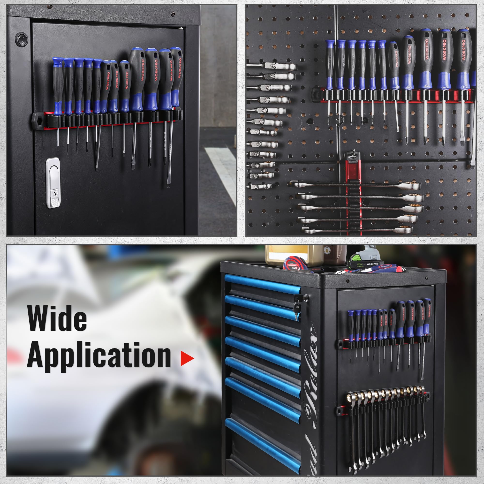 36-Slot Magnetic Screwdriver and Wrench Organizer Set N87215