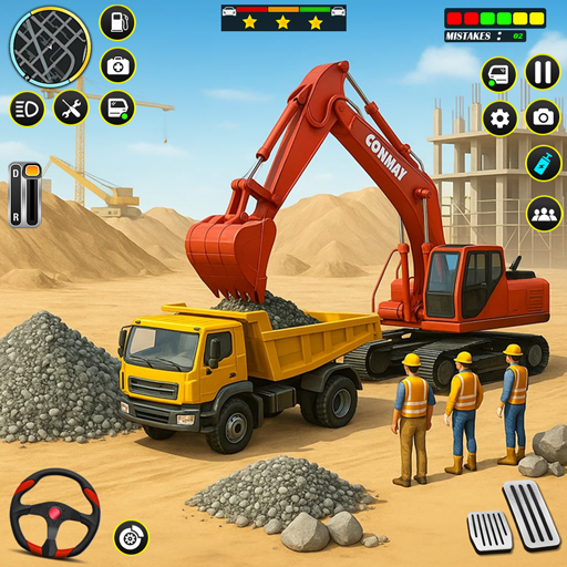 My City Construction Simulator - Real Excavator Crane Driving Games - City Road Builder Construction 2026