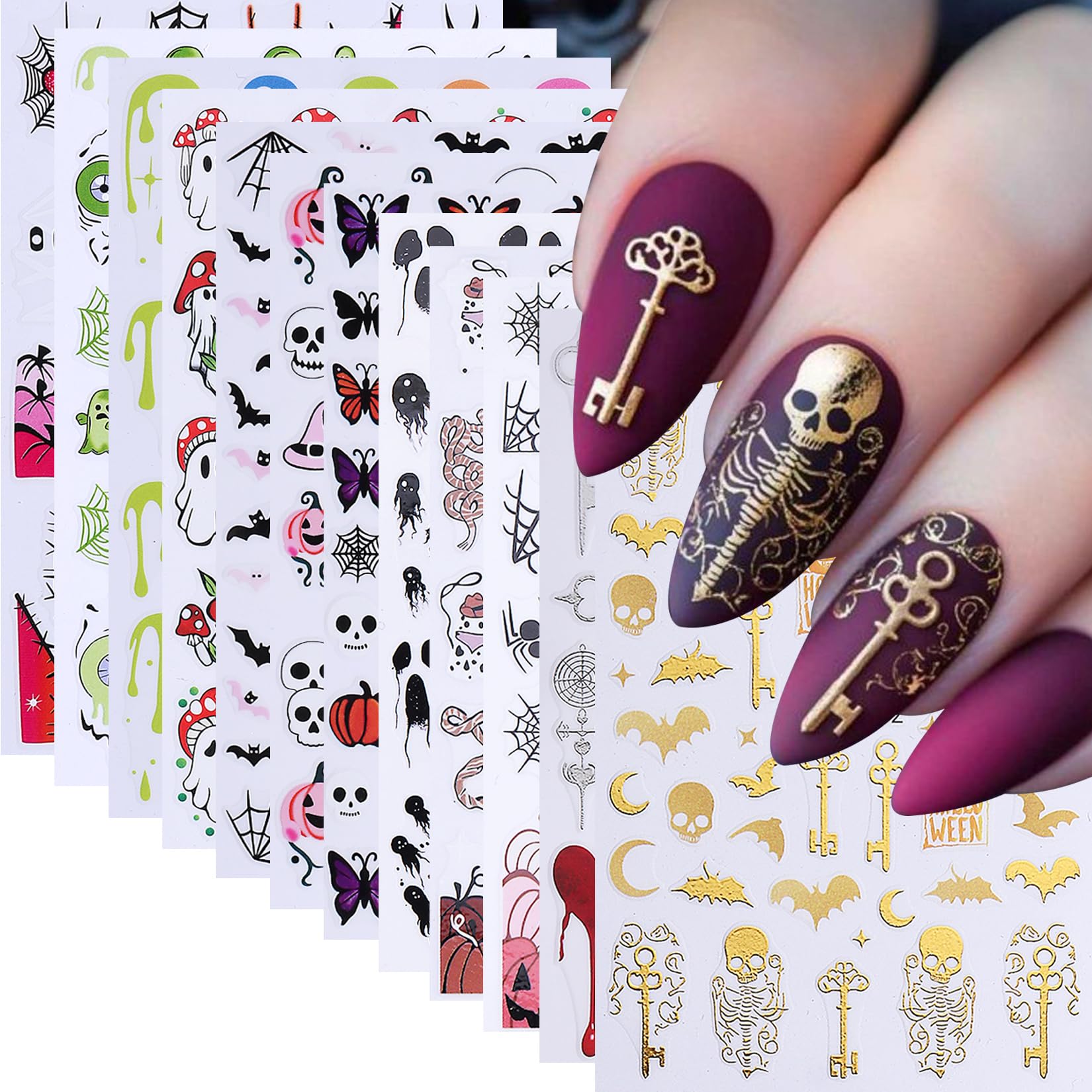 Sun Nail Stickers - Bohemian Nail Art Decals -18
