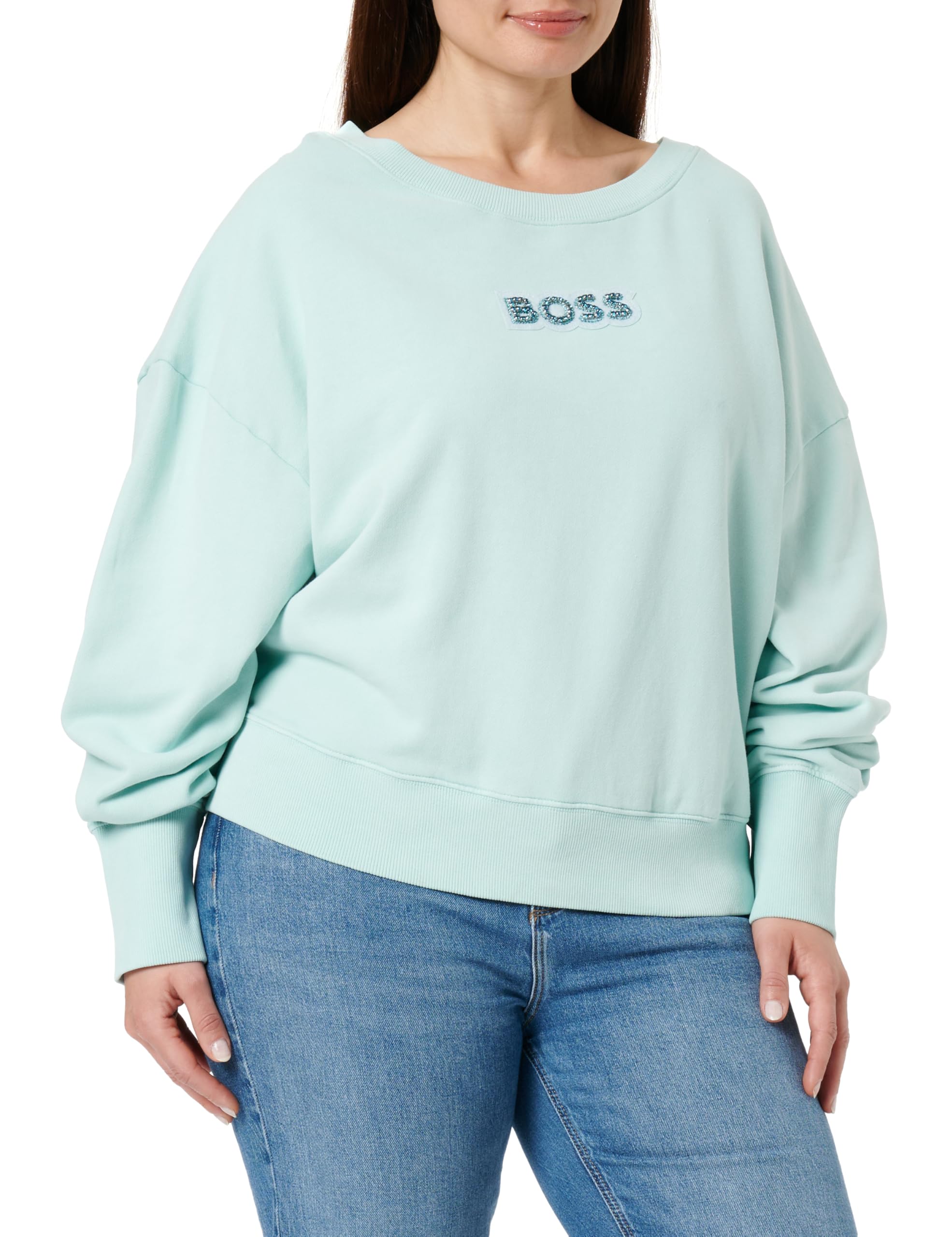 BOSS Damen C_elay_stonebadge 10254045 01 Sweatshirt