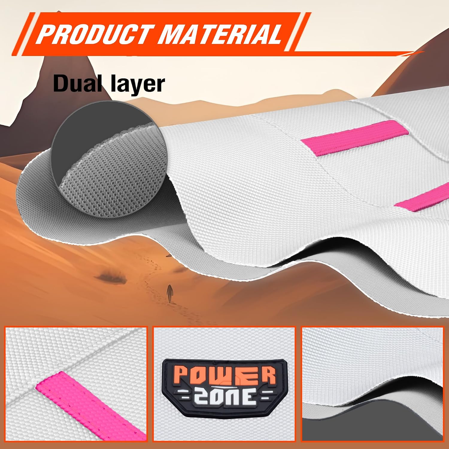 Dirt Bike Seat Cover White - Universial Motorcycle Seat Cover for Dirt Bike - Motorcycle Motorcross Enduro Seat Covers Cushions (Pink)