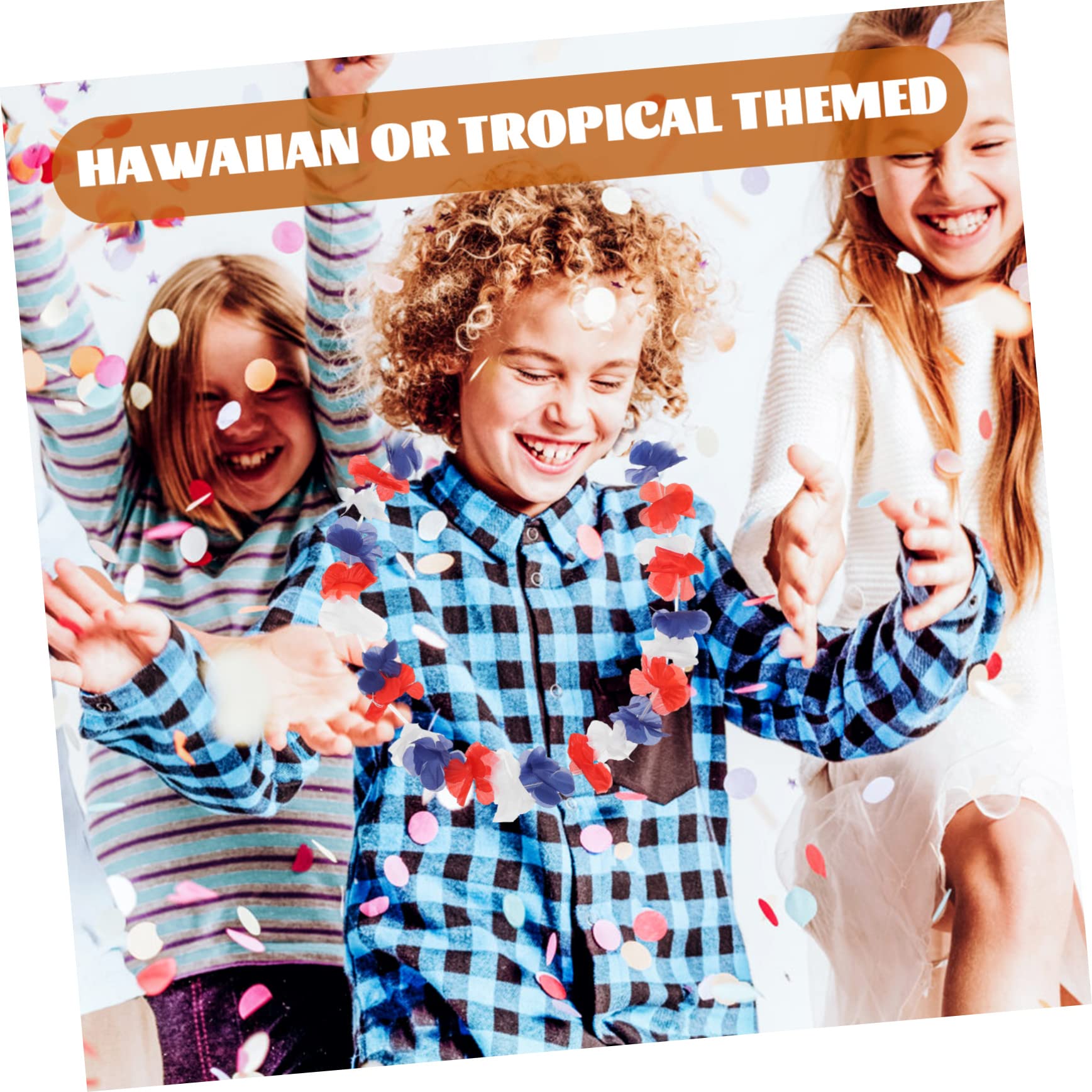 TOYANDONA 72 Piezas Leus Hawaianos Guirnalda De Flores De Hibisco Ley De Collar De Flores Luau Collar De Flores Hawaianas Decoraciones De Fiesta Luau Leis Sombrerería Paño El Verano Banquete