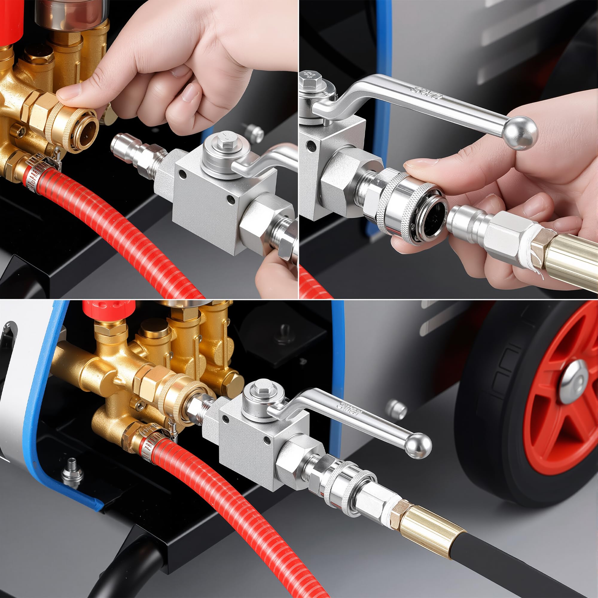 Amazon | 高圧洗浄機ボールバルブ - ステンレススチールボールバルブ 3