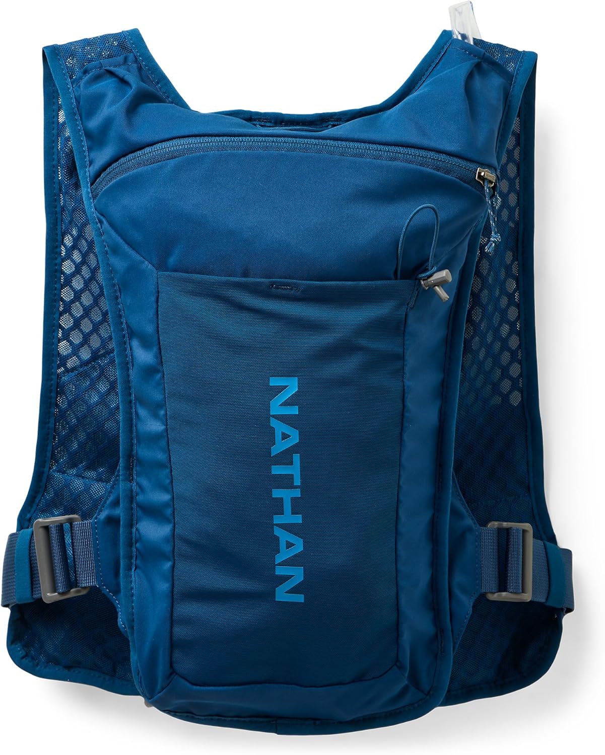 Nathan QuickStart Hydration Pack Vest with Bladder or flasks, Storage Pockets, Breathable Moisture-Wicking Fabric, Adjustable Straps for Running, Hiking, Walking, Marathons, Obstacle Races