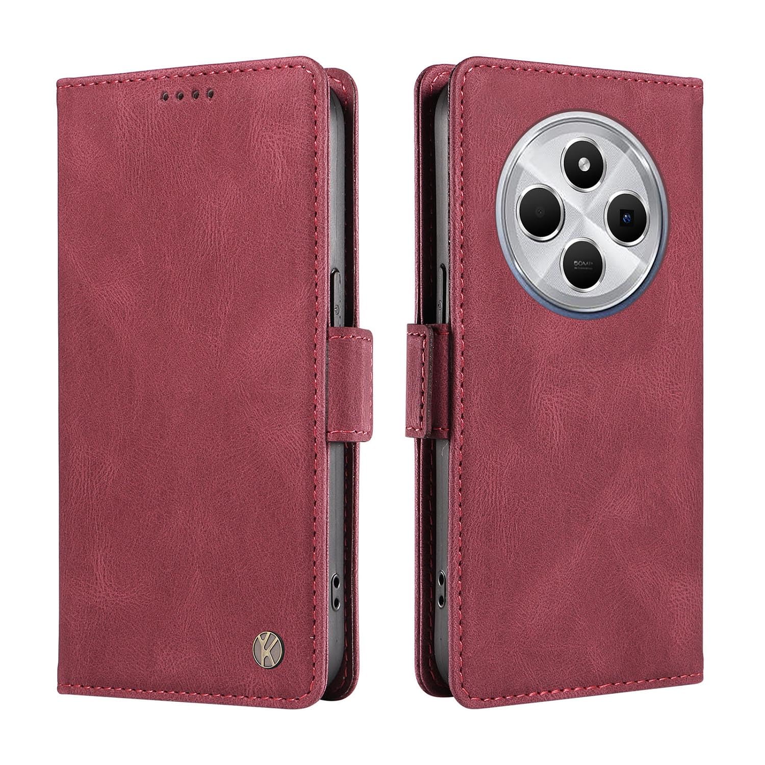 SEAHAI Lederhülle Für Oppo Reno 12F 4G / 12 FS 5G – Flip Case Mit Ständer, Kartenfächern, Magnetischem Verschluss, Schwarz