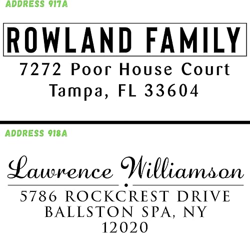 Miniatura 5 de Sello de dirección personalizado, sello de nombre personalizado, sello de goma personalizado, autoentintado, dirección de devolución personalizada