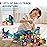 LTKFFFdp Magnetic Building Blocks STEM Educational Toys for Kids Ages 4-12, Ball Track and 3D Stacking Construction Set