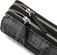 Vista 7 de Lanyani Cartera cruzada RFID con bolsillo para teléfono para mujer, cuero vegano