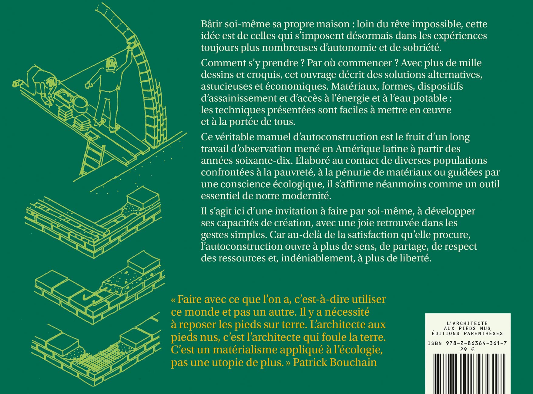 L'architecte aux pieds nus: Manuel d’autoconstruction