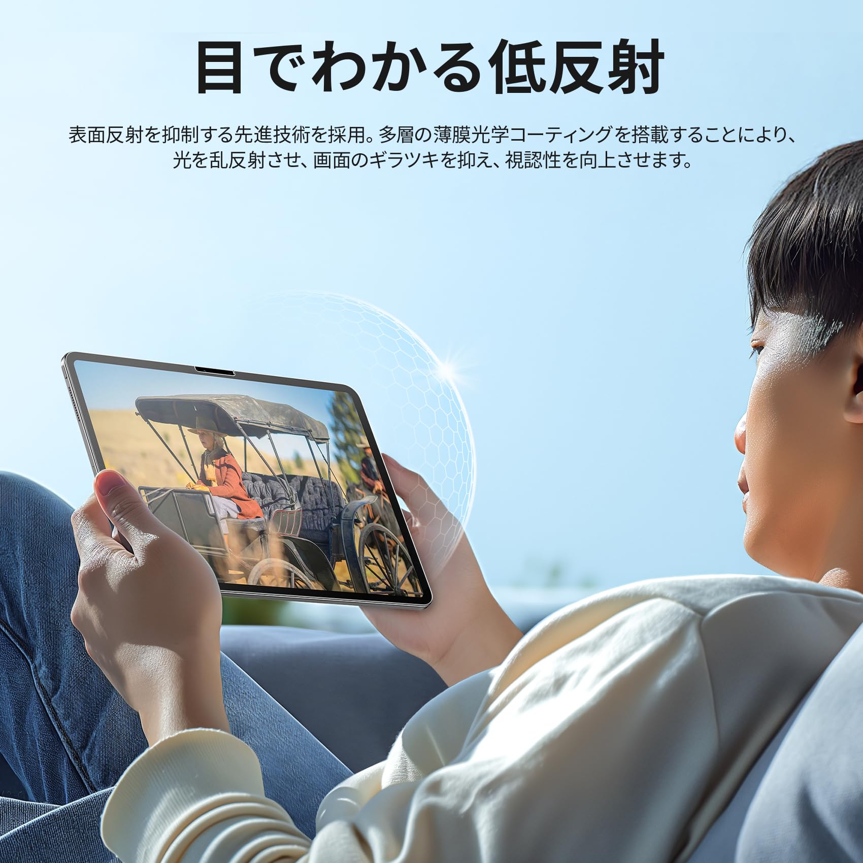 NIMASO アンチグレアガラスフィルム iPad 11/10世代 10.9インチ
