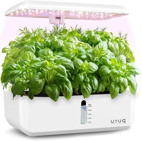 URUQ 12 Pods Hydroponics Growing System with LED Grow Light