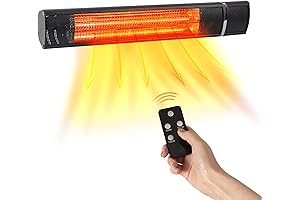 BLACK+DECKER Wall Mounted Infrared Patio Heater for Outdoor Use