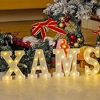 Vista 4 de Letras iluminadas, letras con luces LED de 26 letras del alfabeto, letra decorativa iluminada, letras de marquesina LED que funcionan