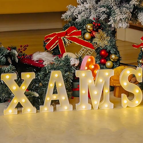 Miniatura 4 de Letras iluminadas, letras LED, 26 alfabetos, letras iluminadas decorativas, a pilas, para fiestas, bares, luz de noche, decoración del hogar (letra