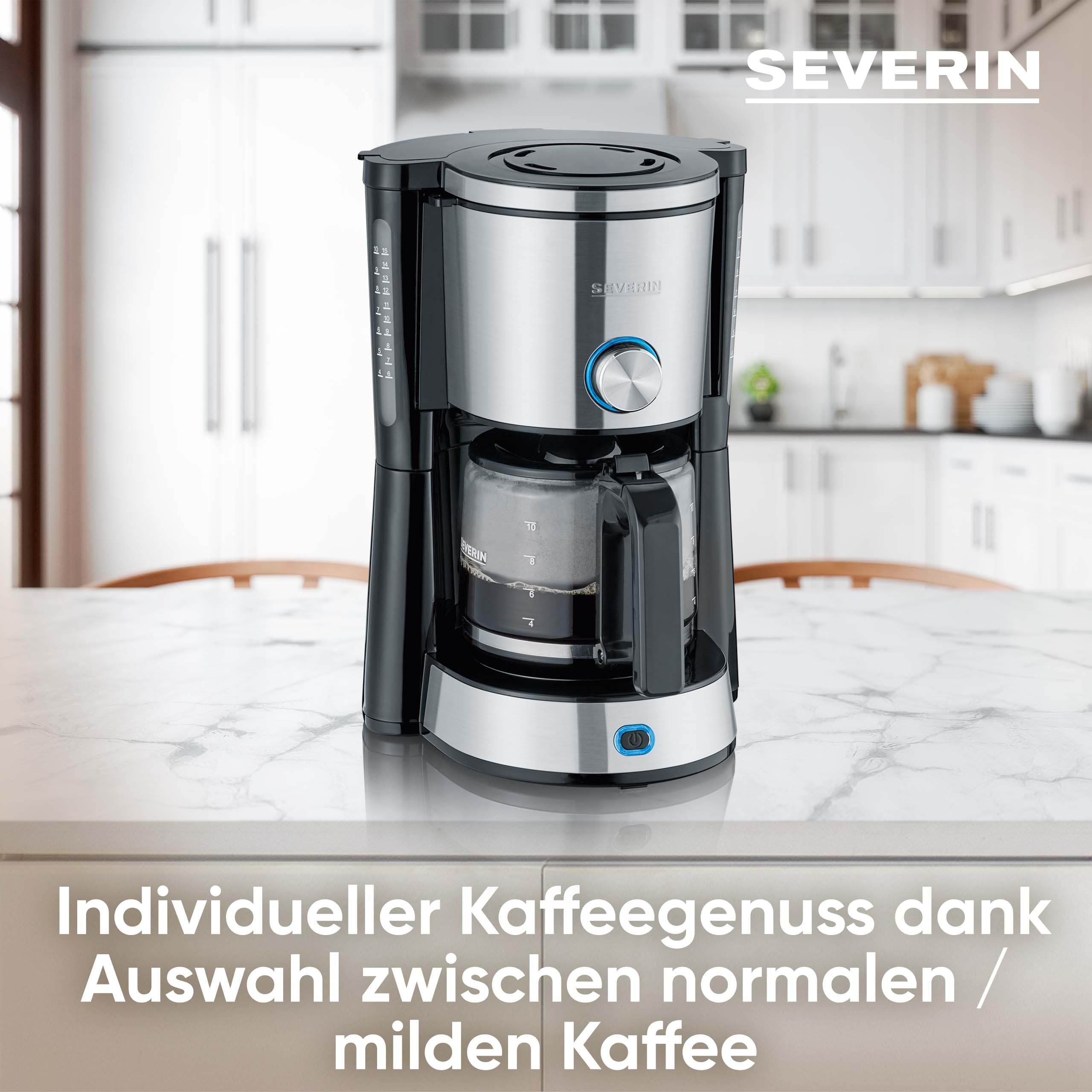 Severin Kaffeemaschine "TypeSwitch" mit Glaskanne – Bild 3
