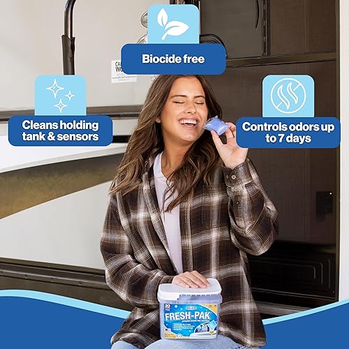 Miniatura 12 de Walex Citra-Pak - Desodorizador de tanque de retención para vehículos recreativos/marinos, descomposición de residuos y control de olores, limpia