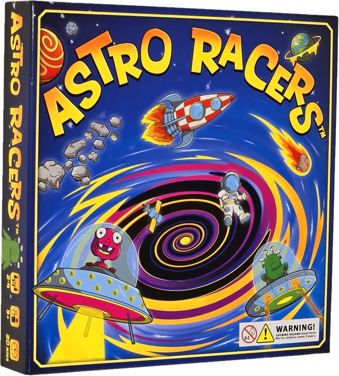 Astro Racers Board Game, Fun for Kids and Adults, 2-4 Players, Ages 5+, Solar System Racing Theme, Family-Friendly Strategy Game, Skill-Building & Educational. Astro Racers Board Game, Fun for Kids and Adults, 2-4 Players, Ages 5+, Solar System Racing Theme, Family-Friendly Strategy Game, Skill-Building & Educational.