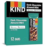 Vista 4 de KIND - Barras de nueces con mantequilla de maní y chocolate oscuro, bocadillos saludables, libres de gluten, con 8g de proteína, 12