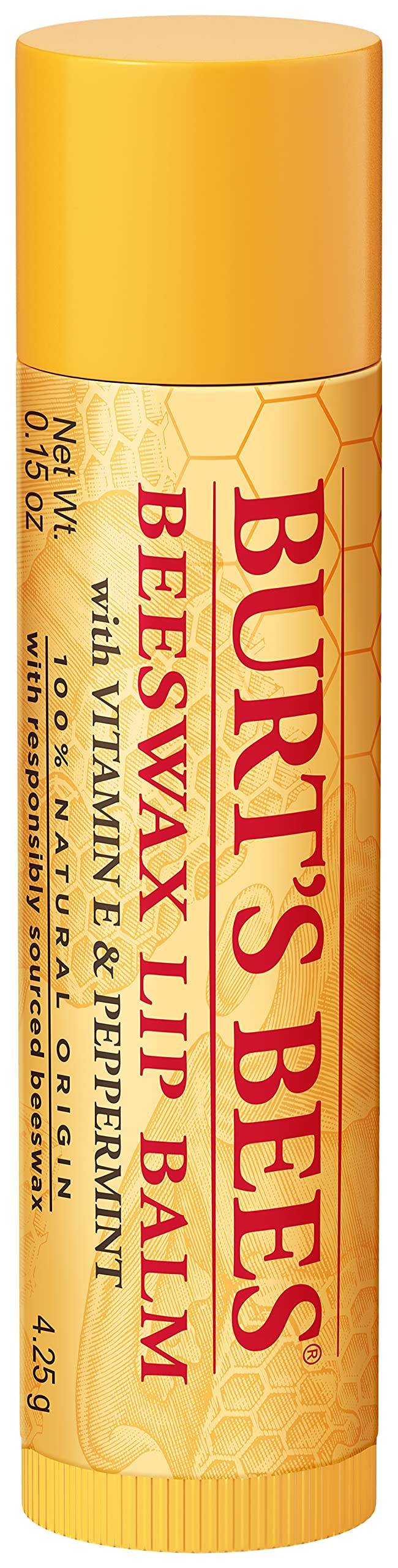 Burt's Bees Lip Balm, Moisturizing Lip Care, 100 Natural, Original