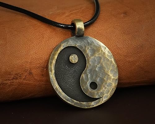 Miniatura 24 de Yin Yang Necklace For Men Ancient Looking High Quality Pendant Jewelry - Yin Yang Gifts - Viking Jewelry for Men