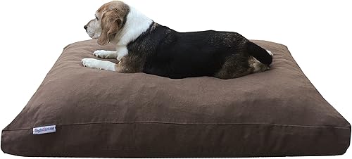 Miniatura 1 de Dogbed4less Cama de espuma viscoelástica para perros pequeños a medianos, forro impermeable y lavable a máquina, funda de mezclilla duradera para