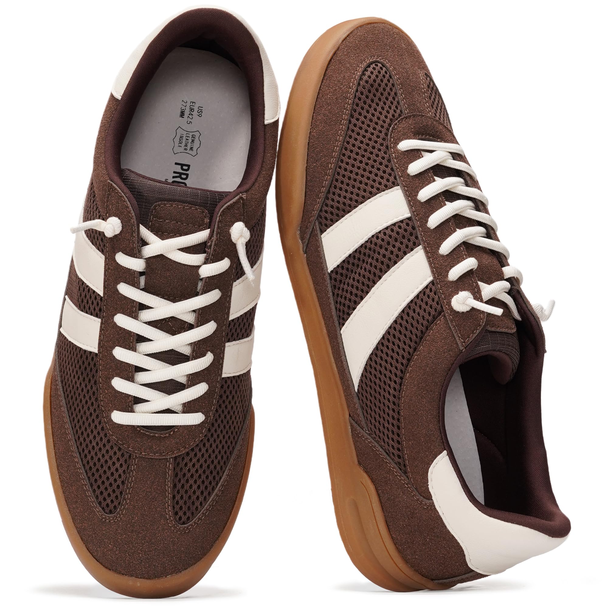 100% Genuine Leather Sneakers for Men Easy Slip-on Mens Shoes