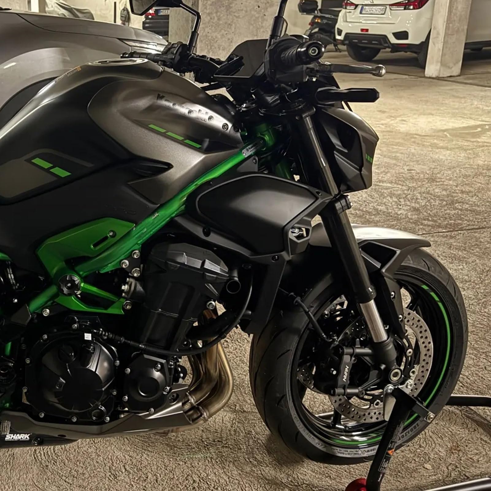 Lufteinlassabdeckung links/rechts, Verkleidung, vordere Seitenverkleidungen, Luftabweiser, passend für Z900, Z-900, Z900SE Zubehör 2025, 2026 (Mattschwarz)