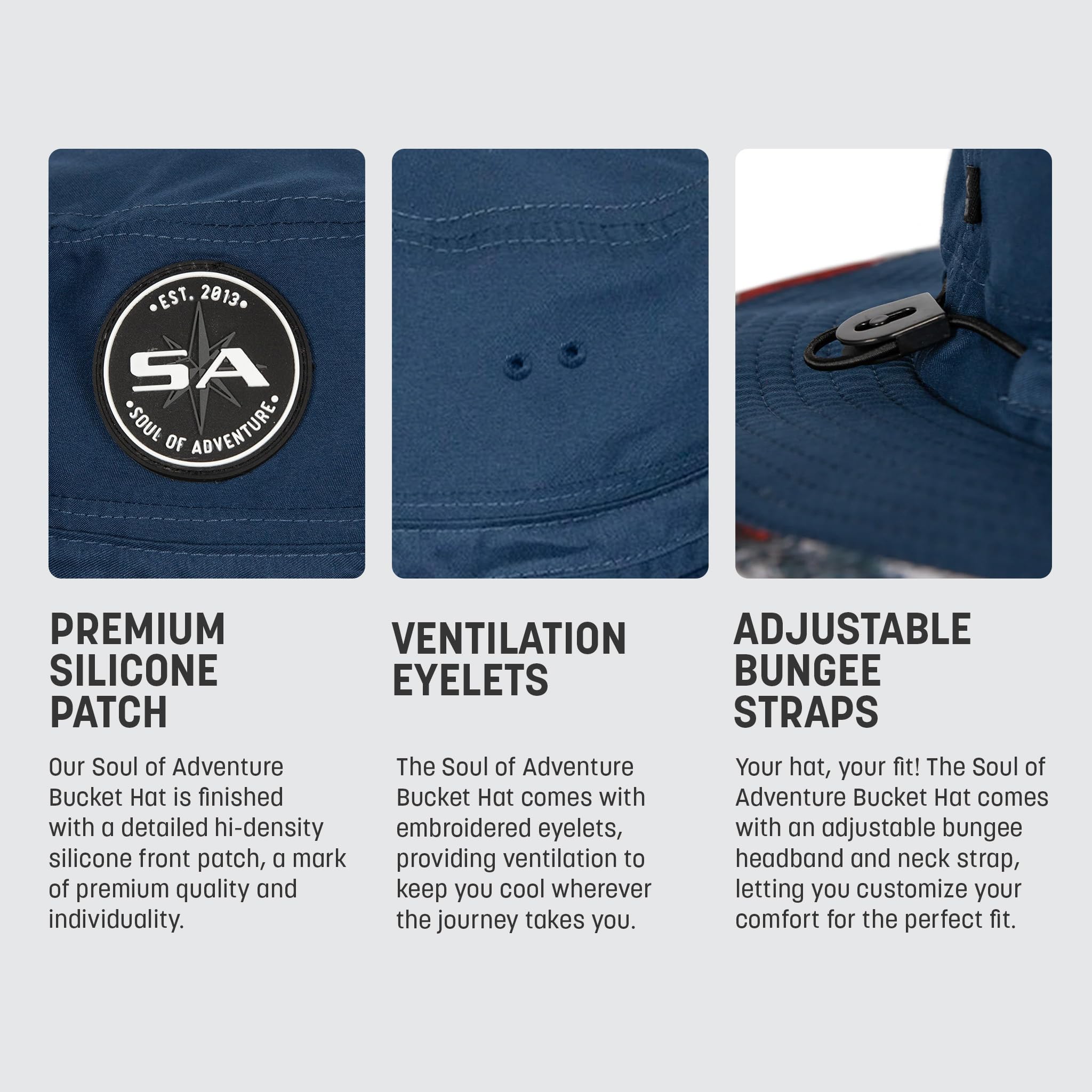 S A Company Bucket Hat | UV 50+ für Erwachsene | Sonnenschutz mit Verstellbarer Passform, feuchtigkeitsableitendes Gewebe