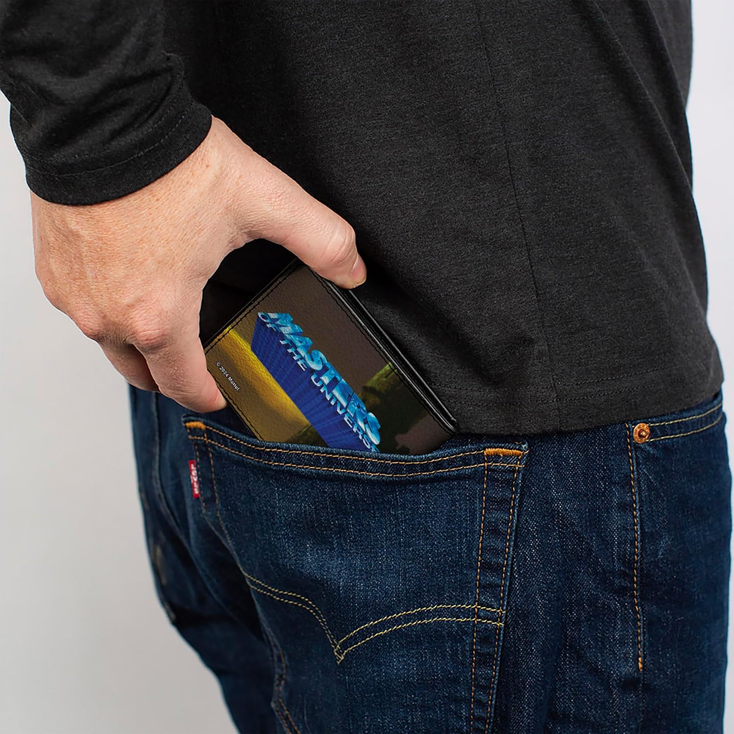 Buckle-Down Masters of the Universe Wallet, Bifold, Masters of the Universe Castle Grayskull Entrance and Logo, Vegan Leather